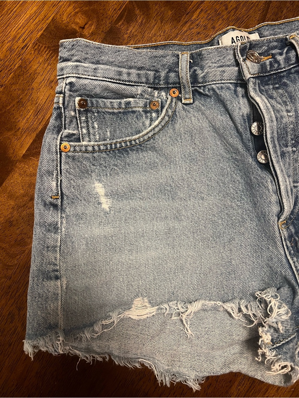 Agolde Parker Vintage Cut Off Short in Swap Meet Size 27 - Picture 12 of 14